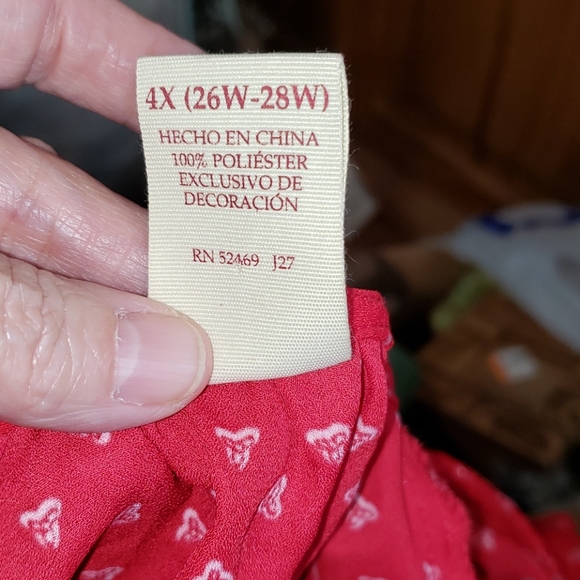 💕💥 NWOT Beautiful Faded Glory Bell Sleeve Flowy Blouse - Picture 6 of 9